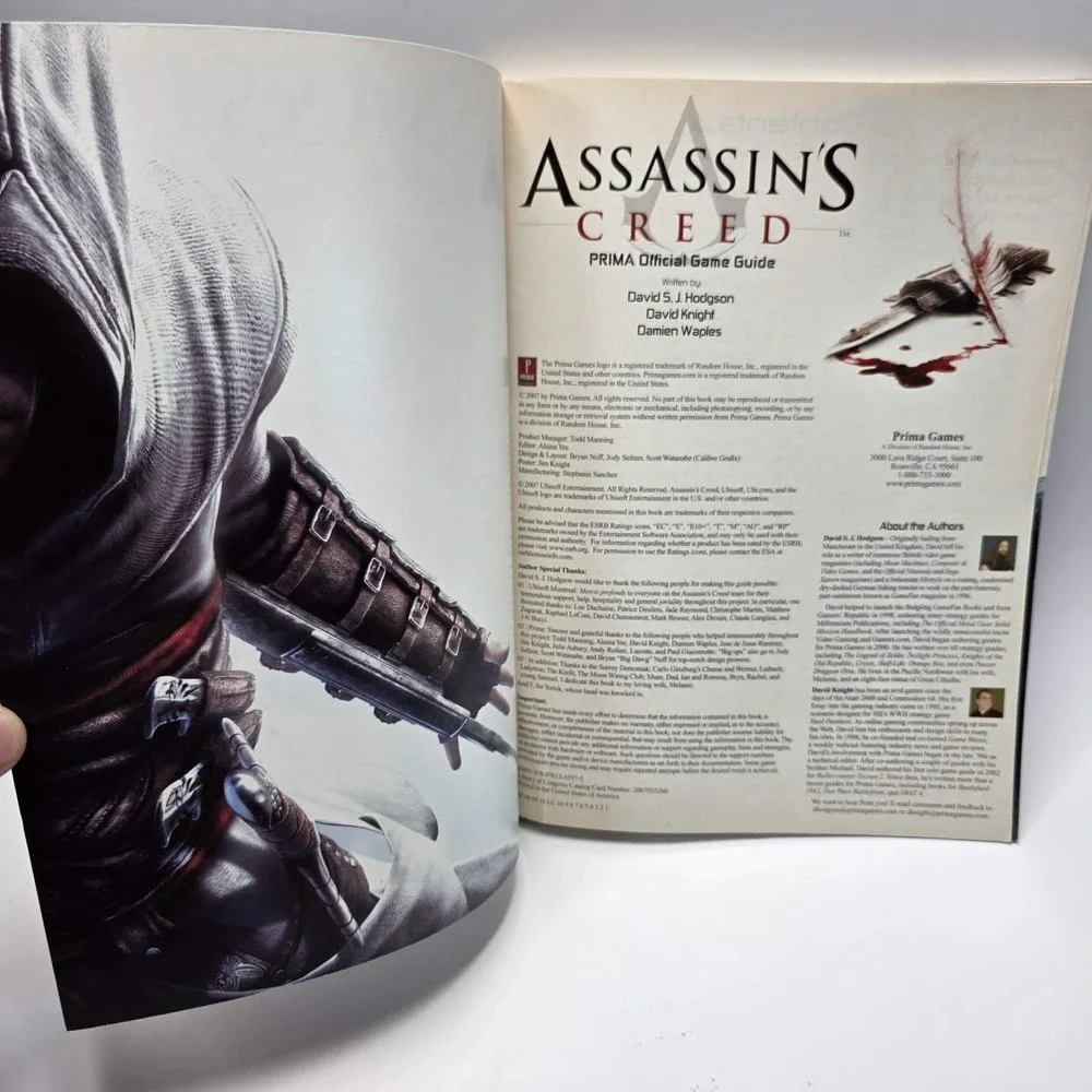 Assassins Creed Prima Official Game Guide with Map 2007 ISBN 0761555579